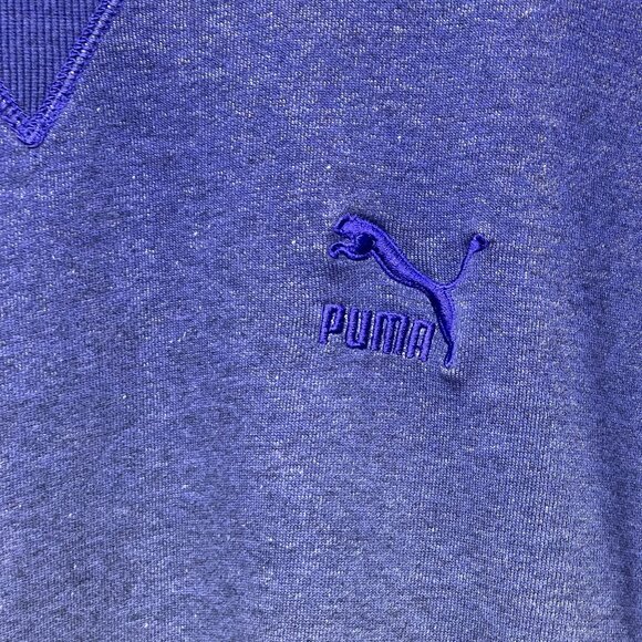 Puma Gradient Blue To Gray Crewneck Sweatshirt Pullover L - Picture 2 of 8